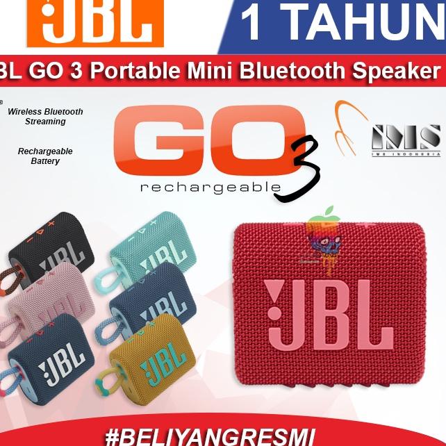 Diskon sekarang--JBL GO 3 Portable Speaker Bluetooth - Garansi RESMI IMS 1 Thn JBL Go3