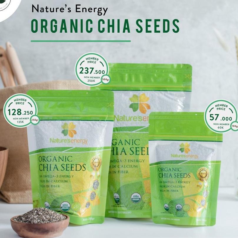 

New Collection--Natures Energy Organic Chia Seeds 500g