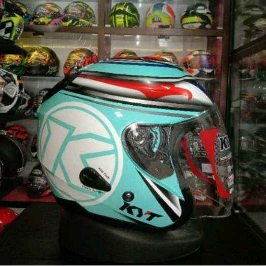 kyt kyoto aqua blue visior venom-KYT KYOTO AQUAMARINE / KYOTO MOTIF AQUAMARINE-KYT KYOTO-KYT AQUAMAR