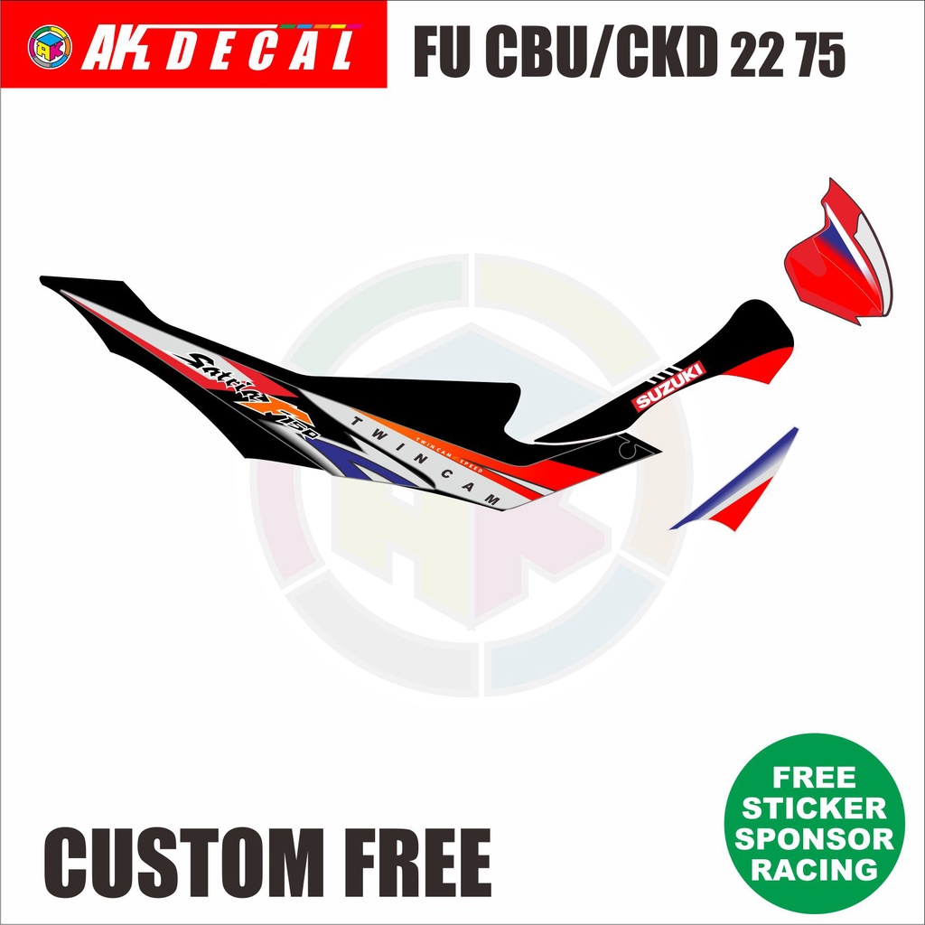 STRIPING LIVERY SATRIA FU 150 CBU/CKD THAILAND CUSTOM 2275