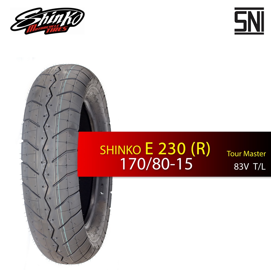 ban shinko E230 ukuran 170/80-15 Rear