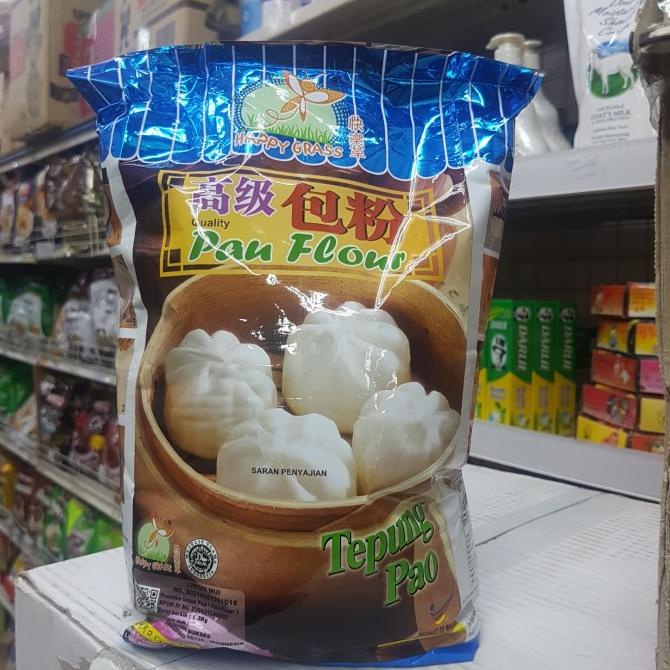 

[COD] Happy Grass Pau Flour. Tepung Pao / Pau / Bapau Kualitas Premium 1.3kg [COD]