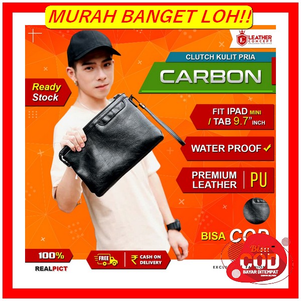 Handbag Pria Import Tumi Clutch Ballistic Nylon Pouch Triple Zipper Mi Clutch Pria - Tas Tangan Kuli