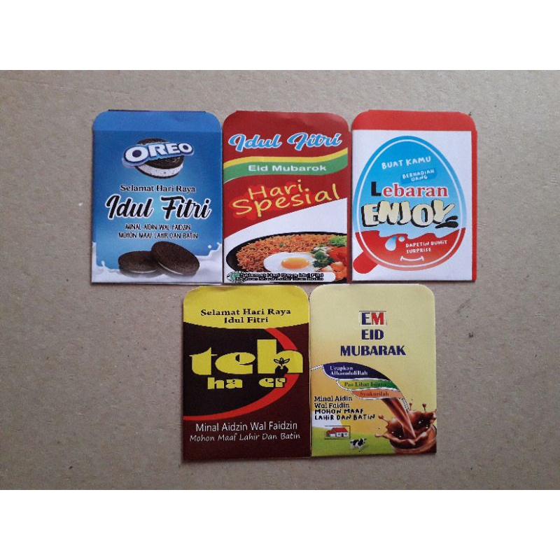 

Amplop lebaran Snack seri A, Ukuran Medium | Minimal Pembelian 4pack