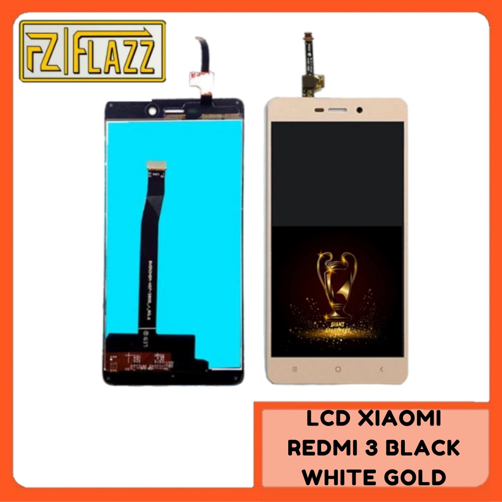LCD TOUCHSCREEN XIAOMI REDMI 3 3S BLACK WHITE GOLD LCD FULLSET REDMI 3 FULLSET