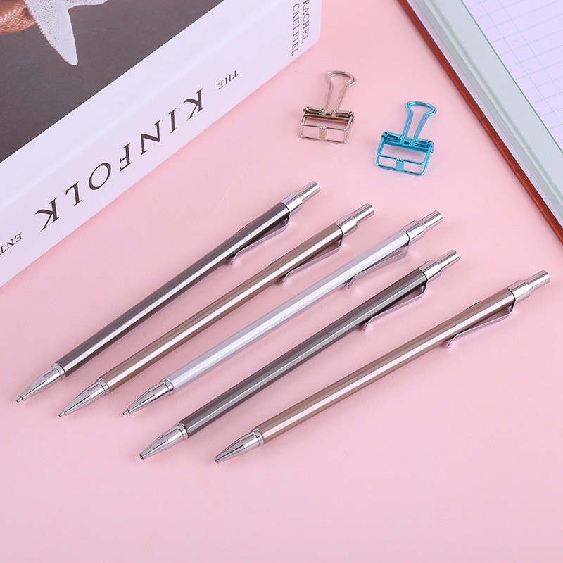 

Pensil Isi Mekanik 0.5mm Steel Minimalis Muji Style 002