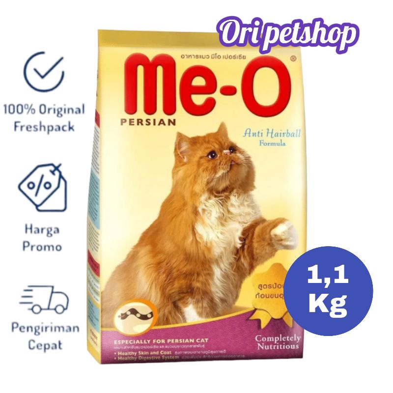 meo adult persian 1,1kg frespack - makanan kucing dewasa