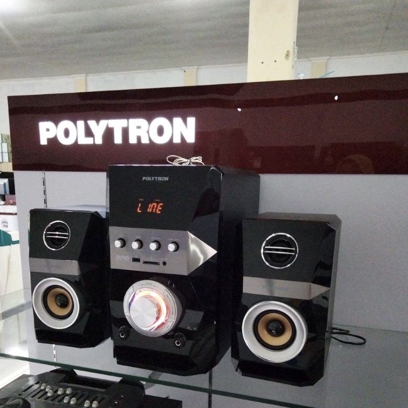 Speaker aktif Polytron PMA 9522 Radio FM, bisa karaoke, USB, Bluetooth