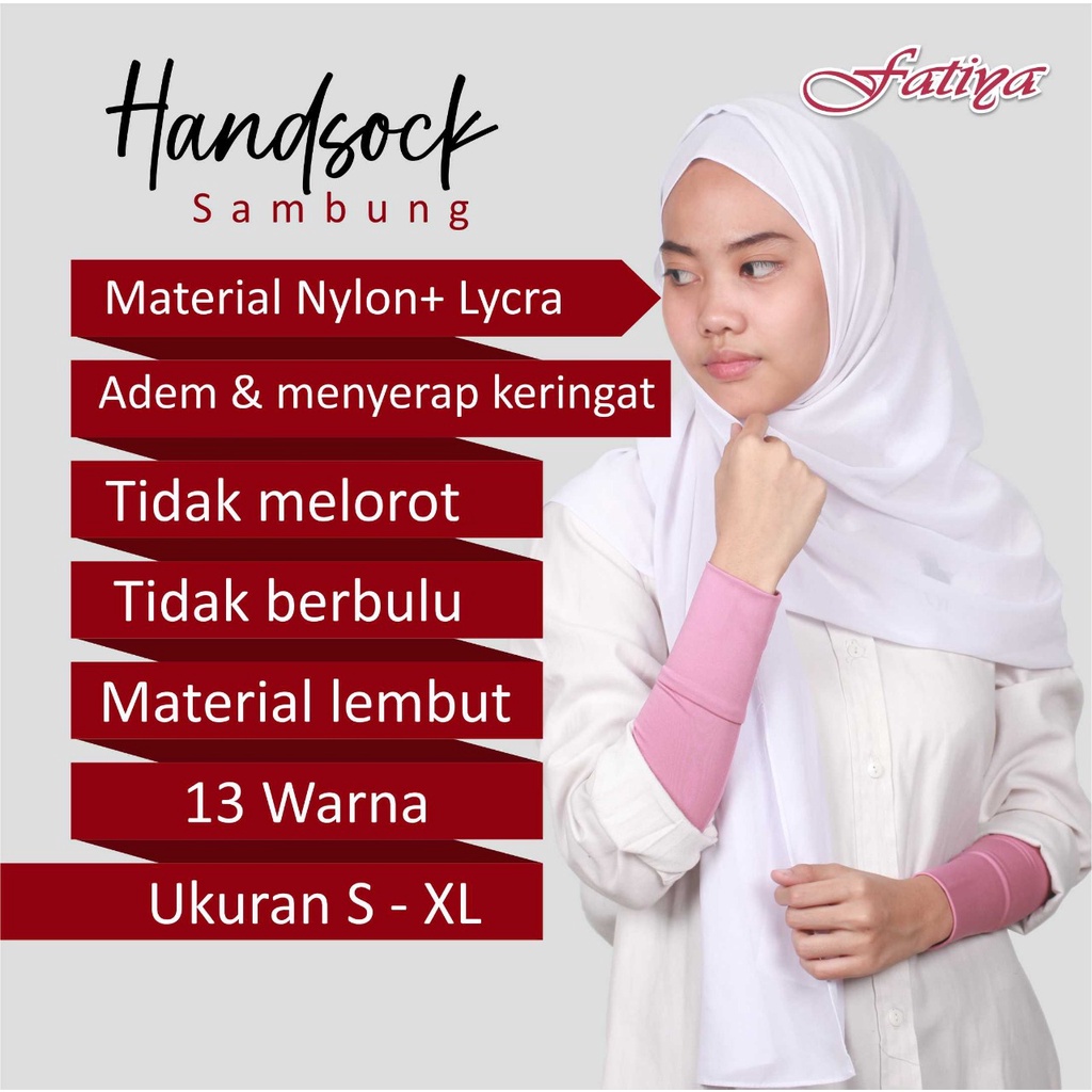 Fatiya Handsock l Manset Tangan Model Decker Sambung