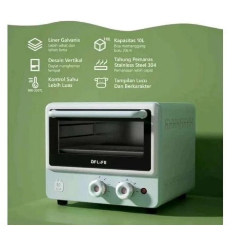 Flife Oven Listrik Mini Milky