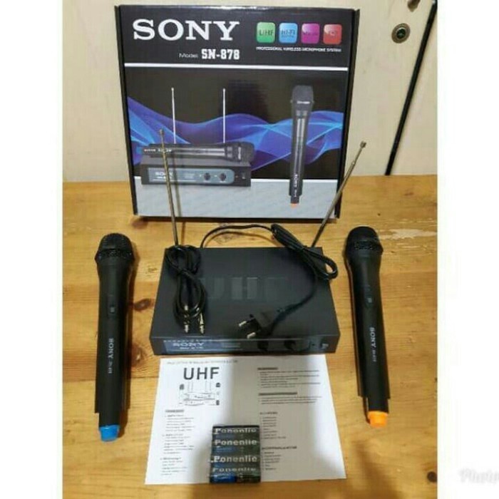 MIC SONY SN-878 MIC DUA WIRELESS