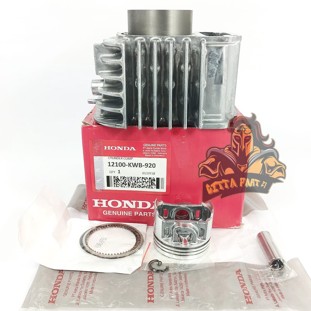 CYLINDER BLOK SEHER PISTON RING KOMPLIT HONDA KWB KUALITAS ASLI ORIGINAL HONDA AHM PRESISI TINGGAL PASANG BAHAN BERKUALITAS DAN DIJAMIN AWET REVO ABSOLUTE REVO ABS KARBU BLADE KARBU