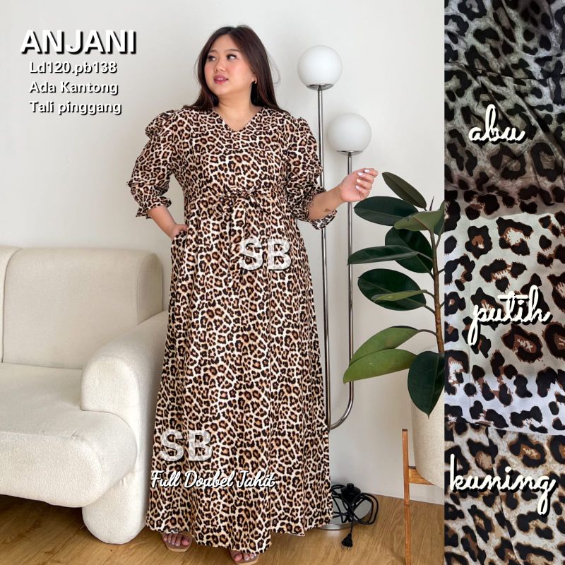 Dress jumbo Anjani exlusiv dress bigsize baju jumbo XXL ld 125