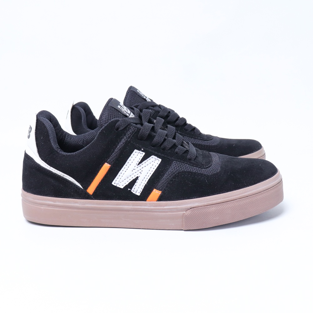 SEPATU PRIA SKATEBOARDING SNEAKERS CASUAL KETS SPORT PREMIUM IMPORT BNIB HITAM SOL GUM