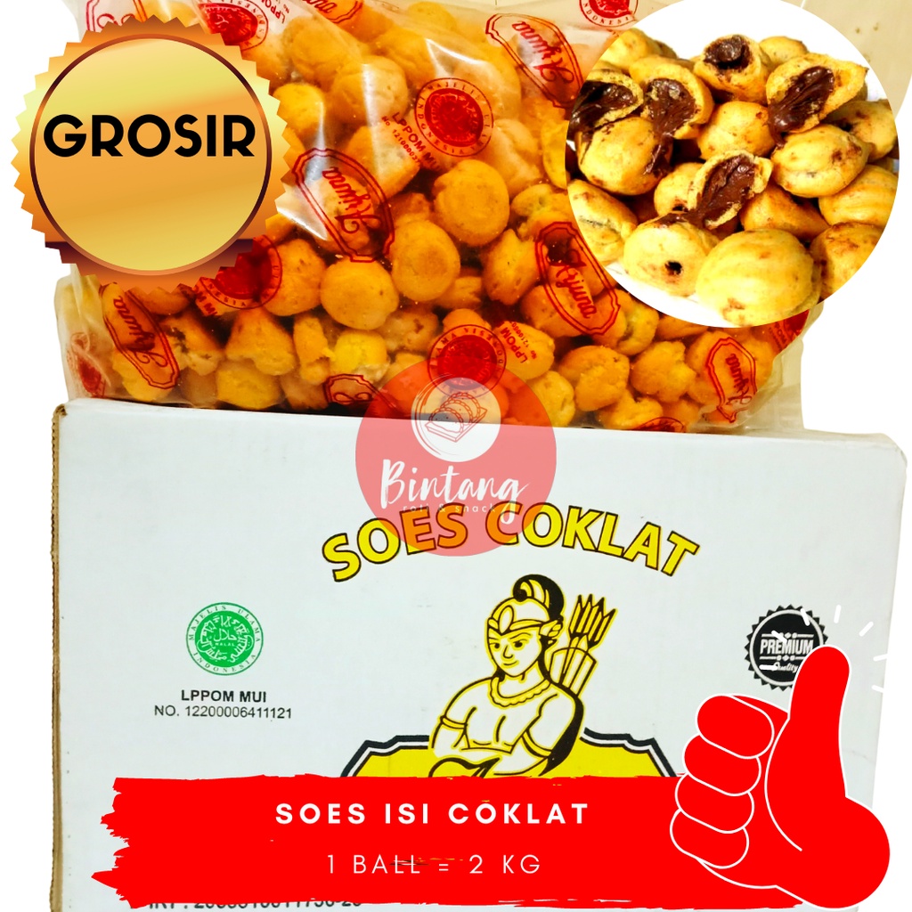 

Soes Isi Coklat 1 Karton - Grosir / Ball / Karton