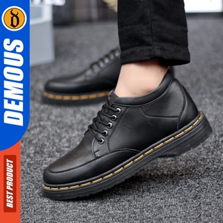 DEMOUS Fusion - Sepatu Pantofel Formal Docmart Low Boots Kerja Pria