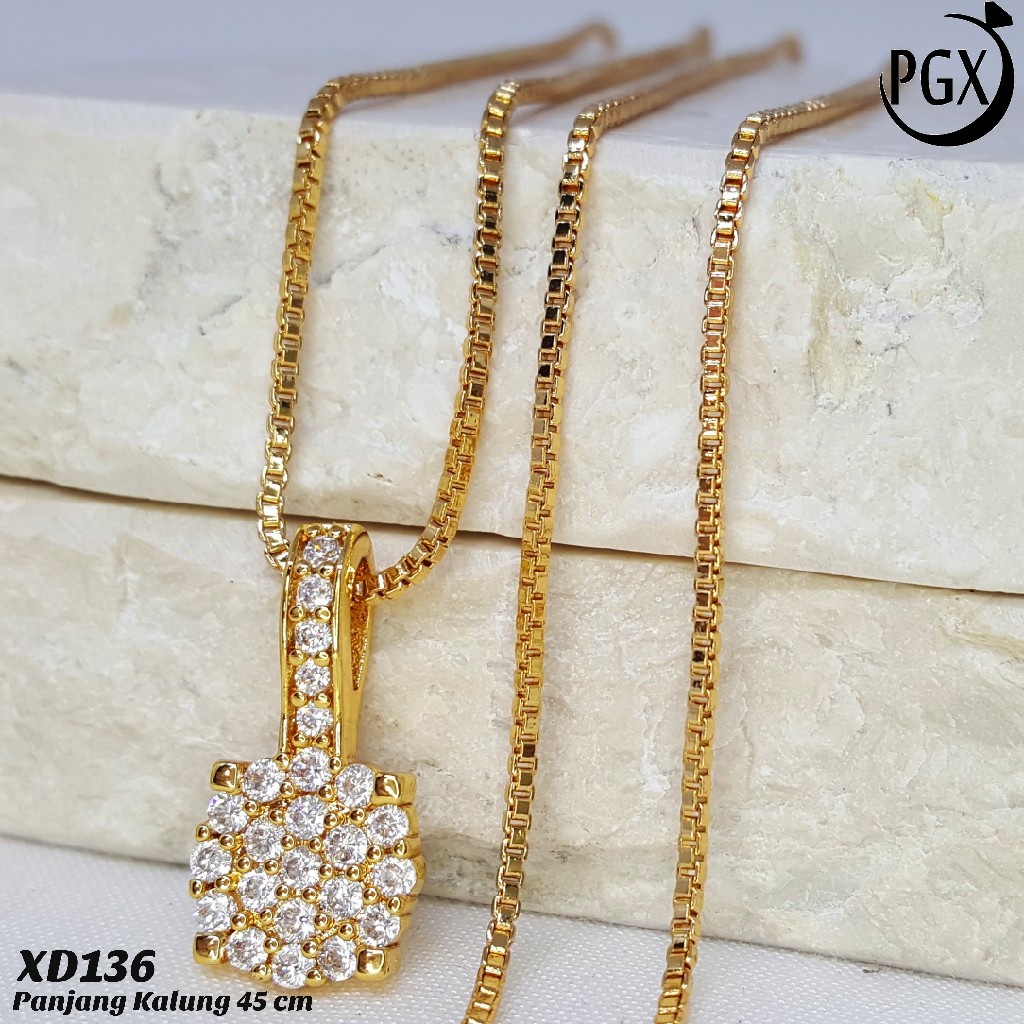 PGX Kalung Wanita Xuping Aksesoris Fashion Perhiasan Lapis Emas Premium - XD136