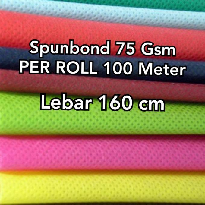 KAIN SPUNBOND ROLL 75 gsm LEBAR 160 CM SPUNBON SPUNBOND SPONBOND