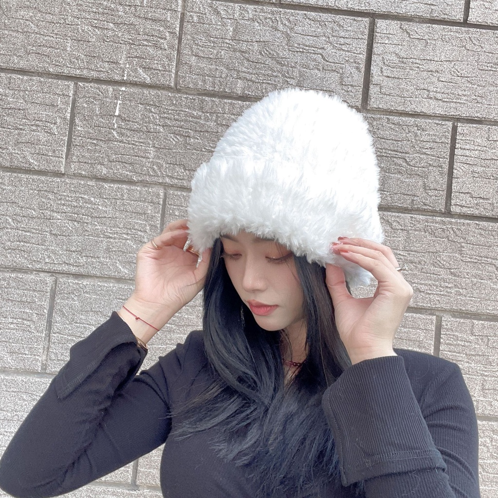 Topi Rajut Bahan Plush