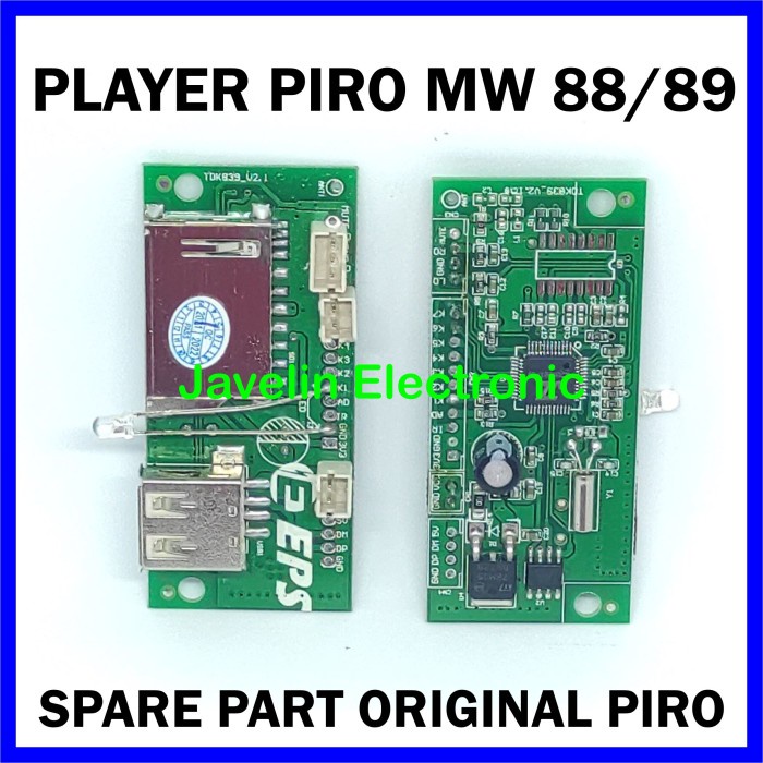 SLOT PLAYER MP3 PIRO AMPLI MW 88 / MW 89 KIT MODUL MP3 ORIGINAL PIRO