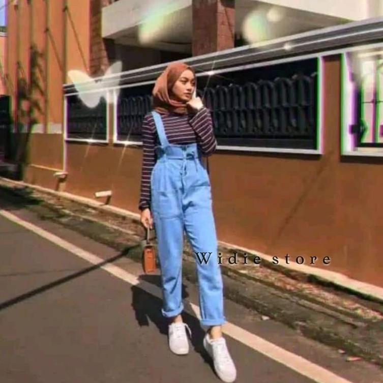 Paling Diminati.. GIRLS OVERALL (007) CELANA JEANS OVERALL / OVERALL JEANS CELANA PANJANG