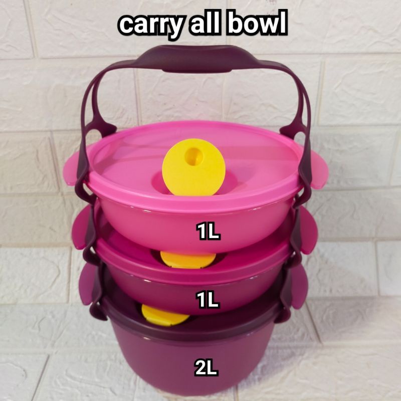 rantang carry all bowl tuperware 3 susun baru