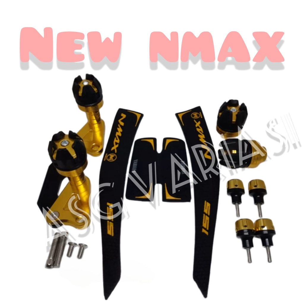 PAKET VARIASI MOTOR YAMAHA NMAX PAKET 4 ITEM VARIASI NMAX ASSEORIS VARIASI NMAX TANKPAD SLIDER KNALP