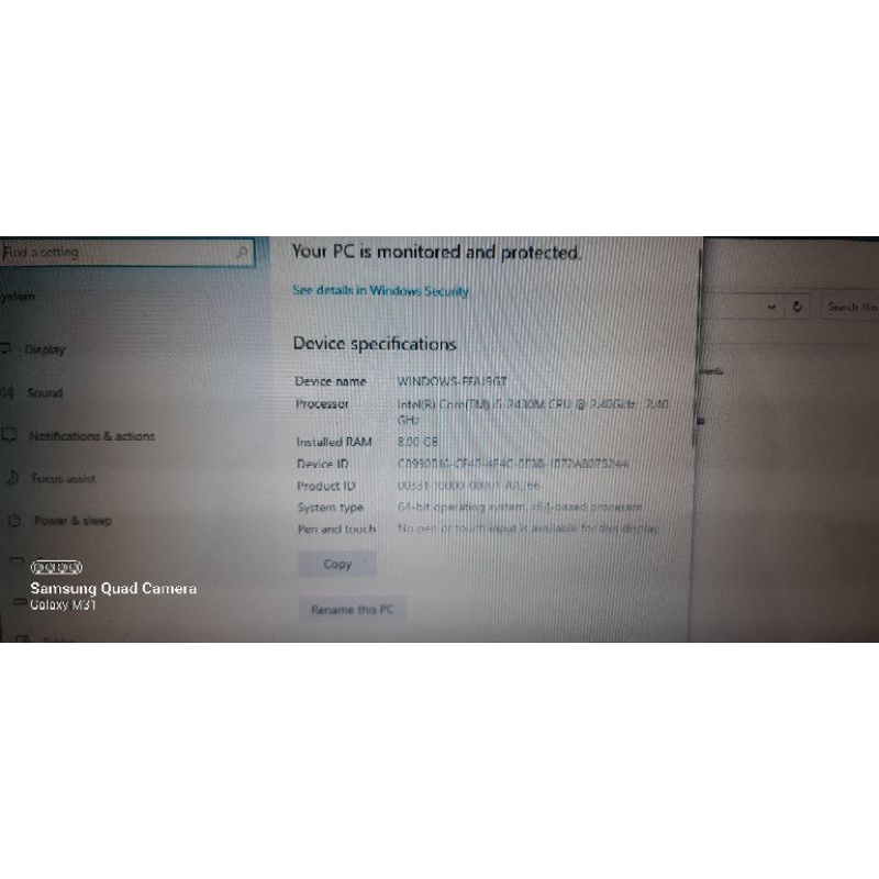 Laptop Vaio VPCCA