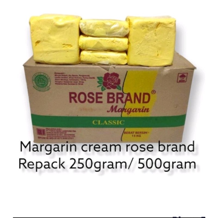 

margarin krim rose brand 500gr / mentega kiloan