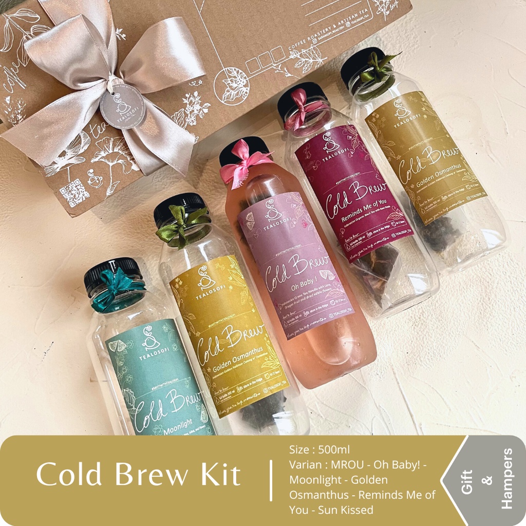 

Cold Brew Kit Tealosofi - Gift Tea in Bottle - Kado Teh Bunga Blend