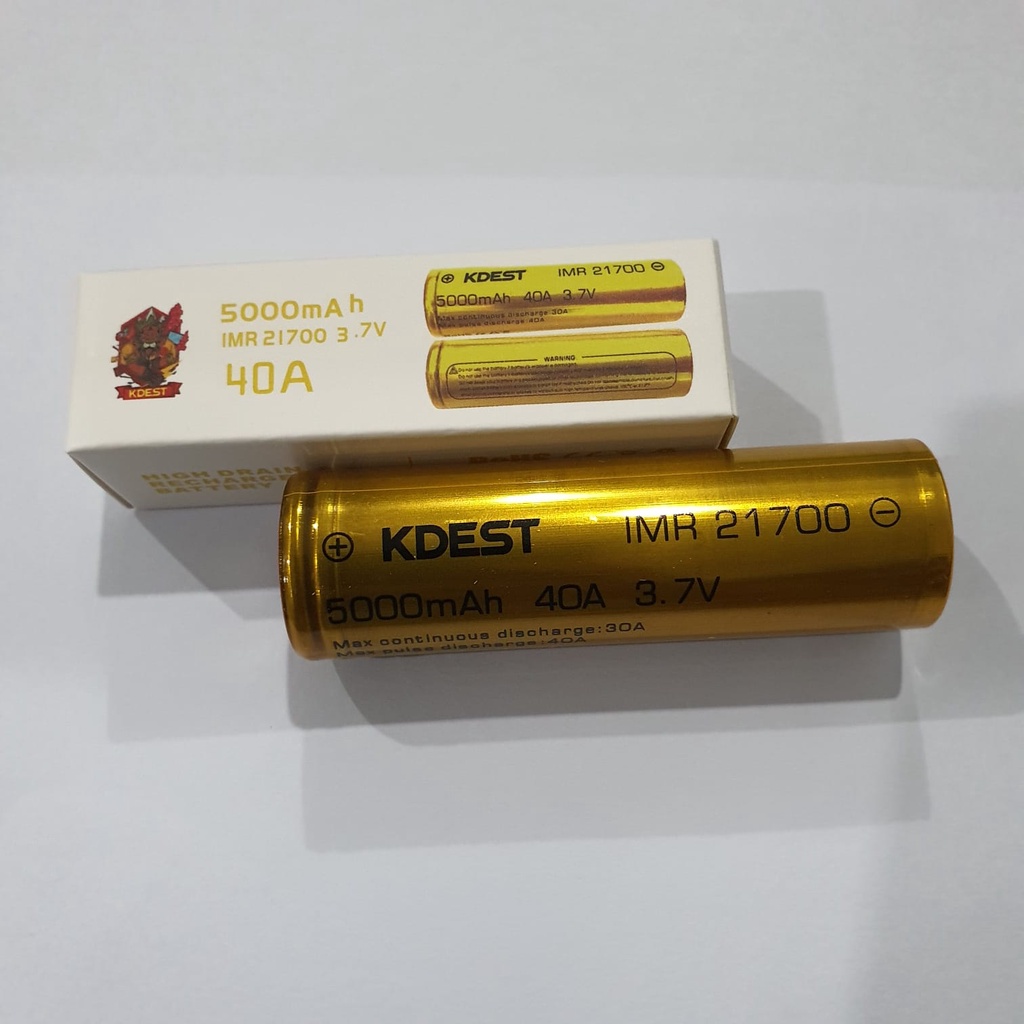 BATERAI KDEST 21700 GOLD - 5000mAH - 40A - ORIGINAL