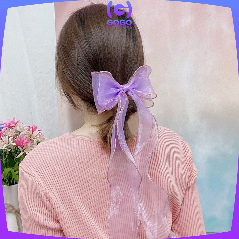 GOGO-C344 Jepit Rambut Korea Pita Untuk Wanita Ikat Rambut Pita Panjang ala Korea / Ribbon Hair Tie / Jepit Rambut Wanita / Jepitan Rambut Anak Perempuan