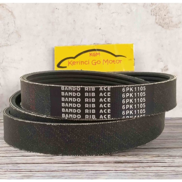 BANDO VAN BELT 6PK 1105 RIB BELT TALI KIPAS 6PK-1105 FAN BELT ALUR