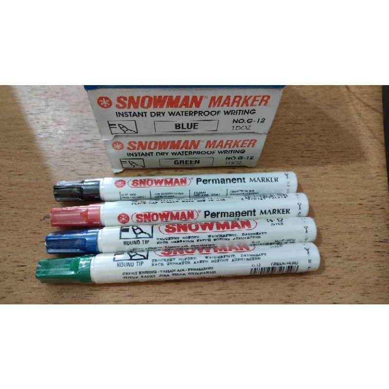 

spidol snowman permanent snowman marker G-12