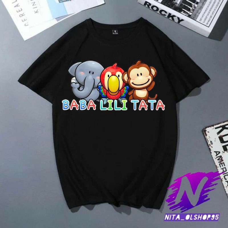 baba lili tata baju anak balita animasi kaos baba lili tata kartun anak