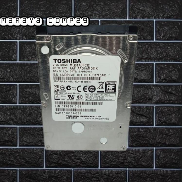 idR7d7C--Hardisk internal 320GB TOSHIBA /HITACHI HDD 2,5 SUPORT LAPTOP/NOTEBOOK KONDISI BARU DAN BER