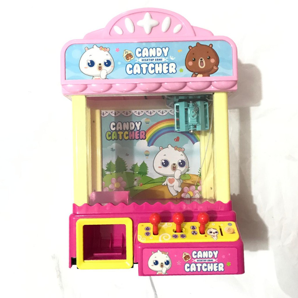 HZ Mainan Anak Candy Graber / Doll Grib / Joy Claw Machine / Mesin Capit Boneka / Claw Machine Game