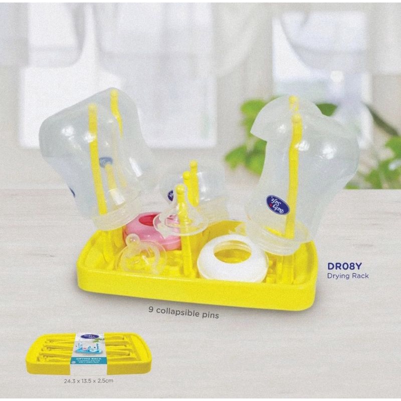 Baby Safe Drying Rack DR08 - Rak Pengering Botol Susu Bayi