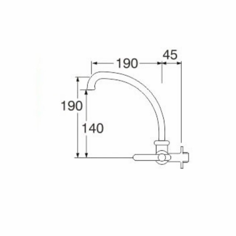 Swinging sink tap SAN-EI A29JSX (tembok)