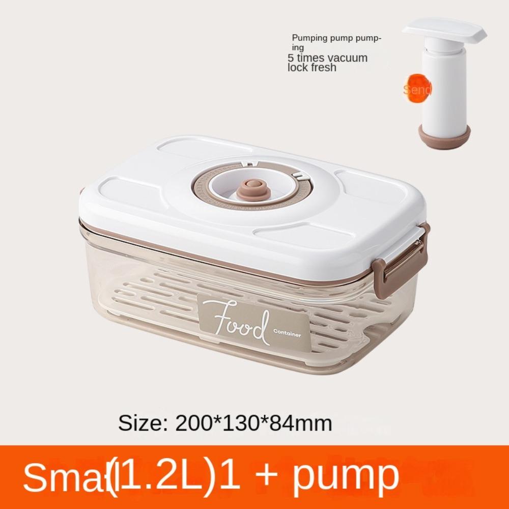 R-FLOWER Vacuum Fresh-keeping Kotak Rumah Tangga Sayuran Buah Organizer Besar Drain Storage Tank