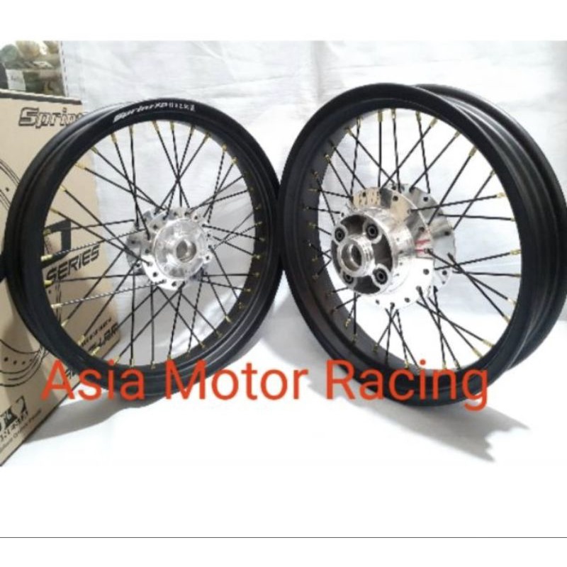 sepaket velg megapro primus 140x160 17 double disk