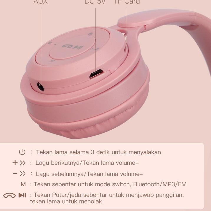 10.10 FLASH SALE (New) TACOO Headset Wireless Bluetooth  / Earphone Bluetooth  TEH0420 Macaron Inpod