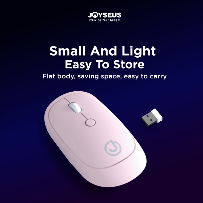 JOYSEUS GWX3 Wireless Mouse 1600 Dpi USB Mute Business Portable Mouse Gaming Mouse