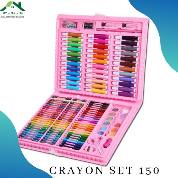 

Art set isi 150 pcs pensil crayon warna set alat lukis