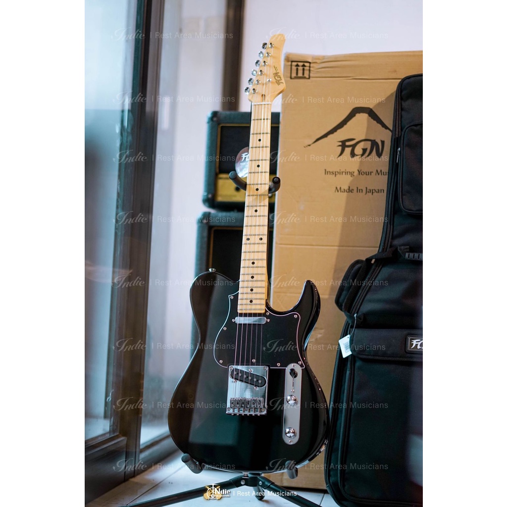 Fujigen Japan FGN Boundary Iliad BIL2M Black Gloss Electric Guitar l Include Case