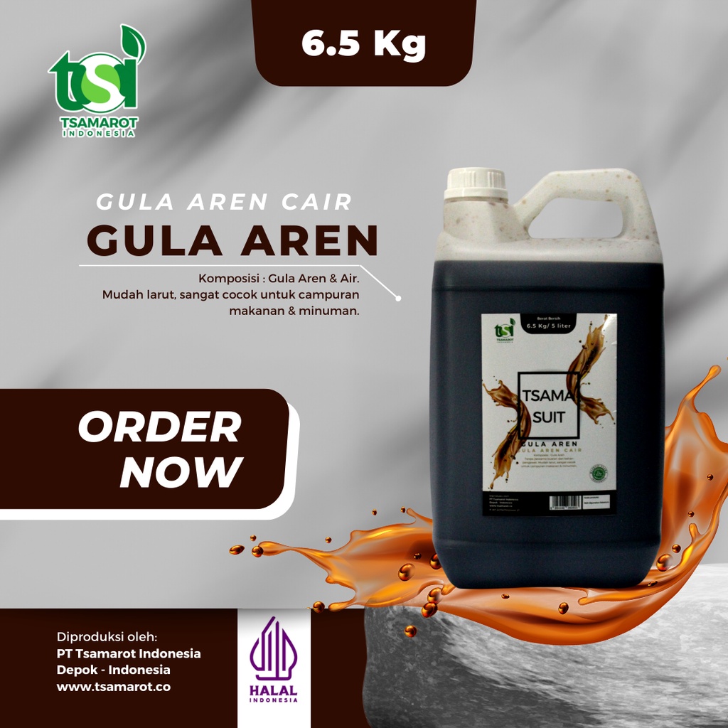 

Tsama Suit – Gula Aren Cair – Gula Aren Murni- 6.5 Kg