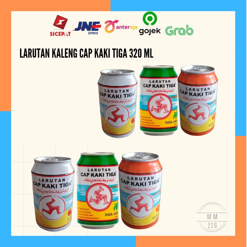 Larutan kaleng cap kaki tiga larutan cap kaki tiga