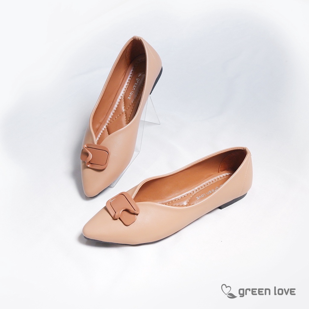 Green Love Sepatu Flat AMOUR