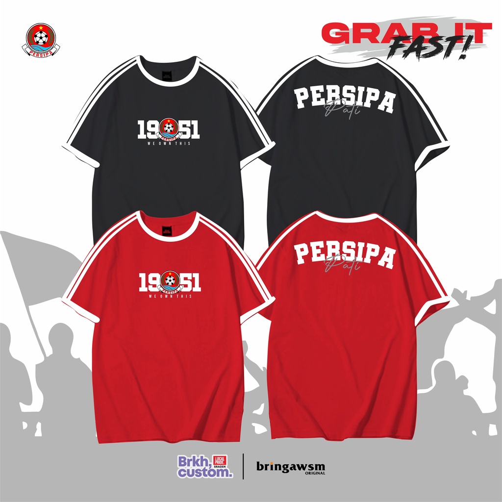 KAOS PERSIPA PATI LASKAR SARIDIN A8 INDONESIA FOOTBALL FANS KAOS CASUAL KAOS SUPORTER KAOS BOLA KAOS DISTRO KAOS AWAYDAYS BRKHCUSTOM