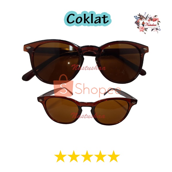 Kacamata Hitam Gaya Pria Wanita Kaca Mata Lensa Anti UV400 Retro Cassual Trend Sunglasses Unisex NOCASE